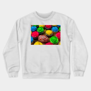 Hand Painted Egg And Cupcakes Crewneck Sweatshirt